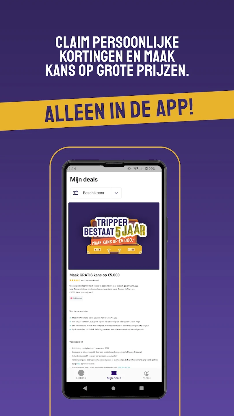 Alleen in de app: persoonlijke kortingen